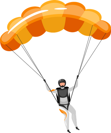Le parachutisme  Illustration