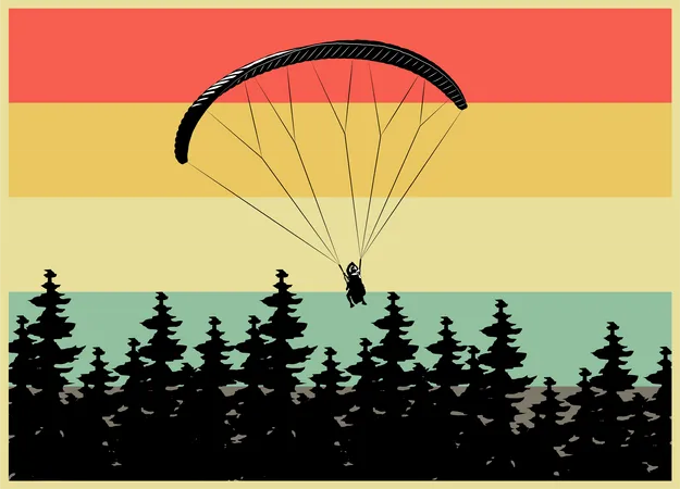 Parachutisme  Illustration