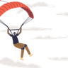 illustration for paraglider jump