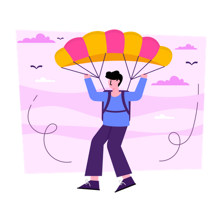 Paragliding  Illustration