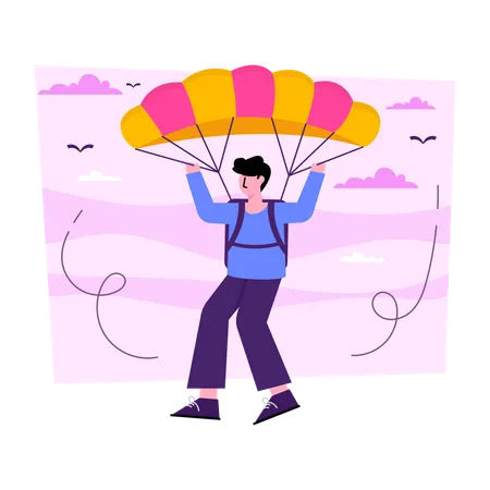 Paragliding  Illustration