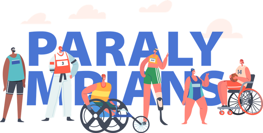 Paralympians Illustration