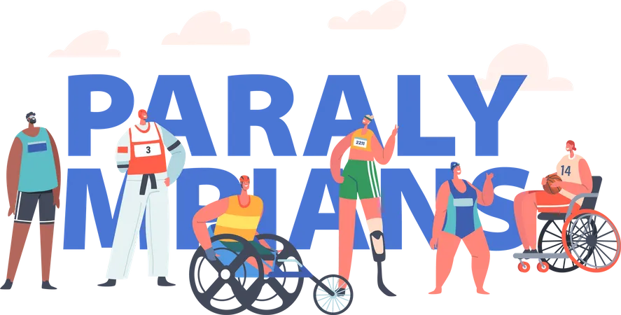 Paralympians  Illustration