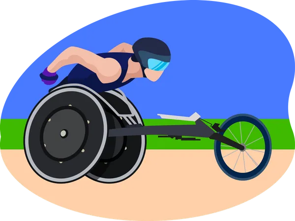 Paralympic Race Illustration