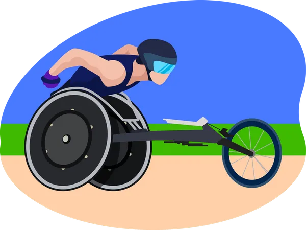 Paralympic Race  Illustration