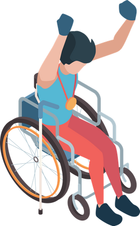 Paralympic winner  Illustration