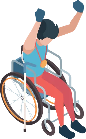 Paralympic winner  Illustration