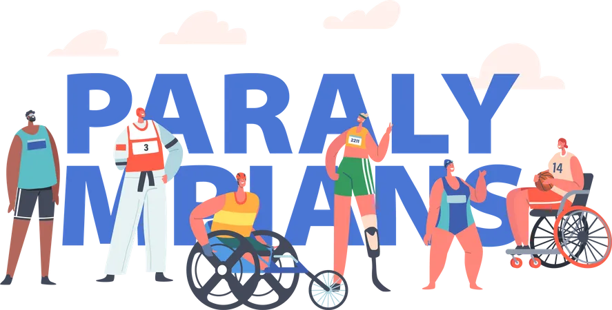 Paralympiens  Illustration