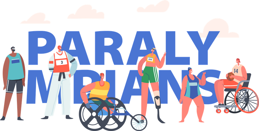 Paralympianisten  Illustration