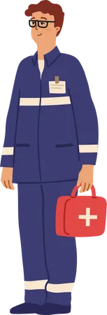 Paramedic man Illustration