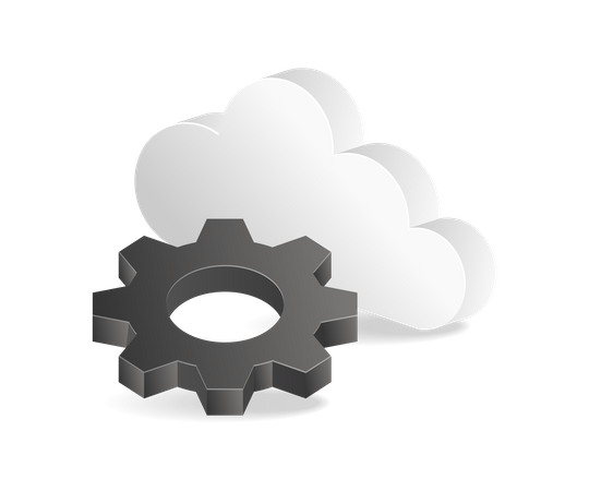 Paramètre de serveur cloud  Illustration