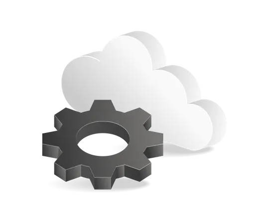 Paramètre de serveur cloud  Illustration