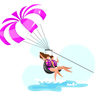 illustration parasailing
