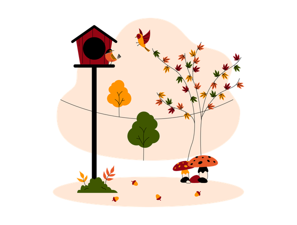 Parc d'automne  Illustration