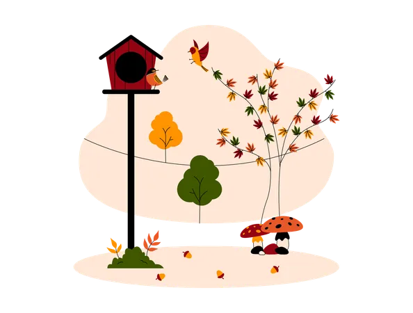 Parc d'automne  Illustration