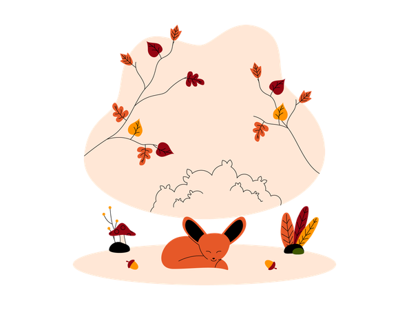 Parc d'automne  Illustration