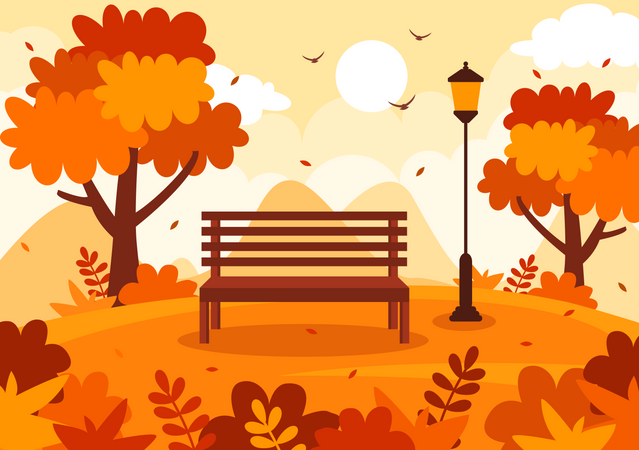 Parc d'automne  Illustration