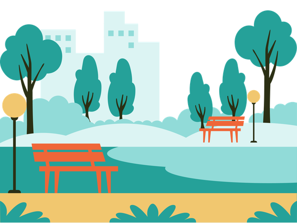 Parc de ville  Illustration