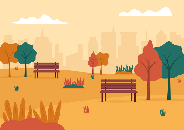 Parc de ville  Illustration