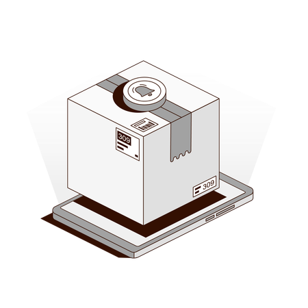 Parcel Arrival Notification  Illustration