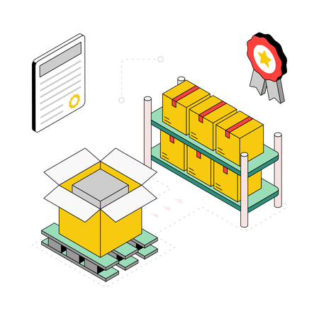 Parcel Confirmation  Illustration