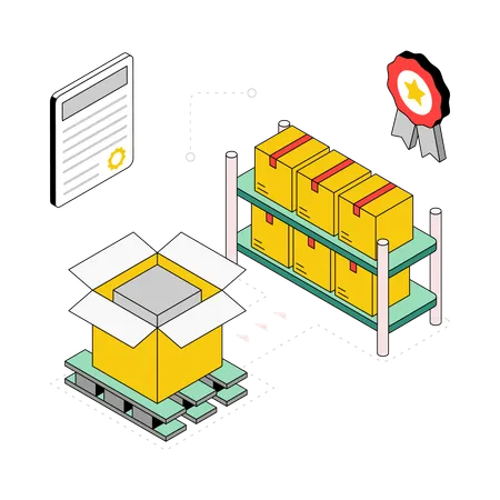 Parcel Confirmation  Illustration