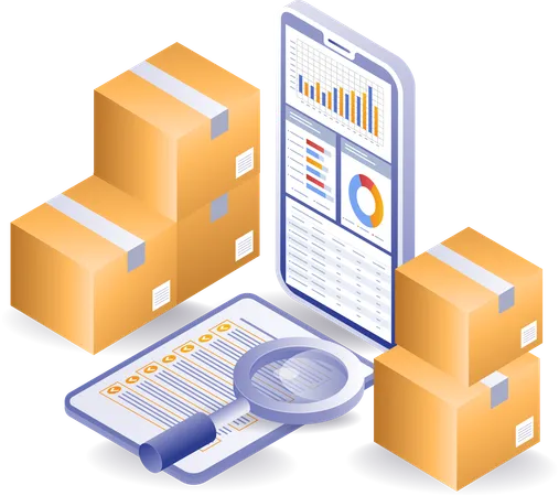 Parcel delivery business analysis  Illustration