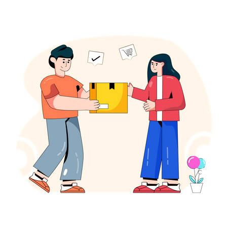 Parcel Delivery  Illustration