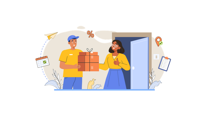 Parcel Delivery  Illustration