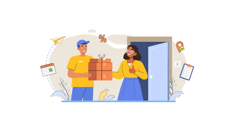 Parcel Delivery  Illustration