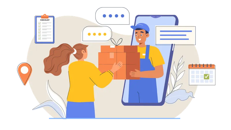 Parcel Delivery  Illustration