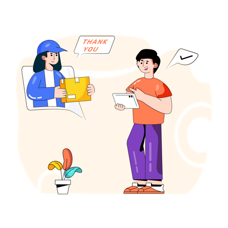 Parcel Delivery  Illustration