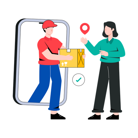 Parcel Delivery  Illustration