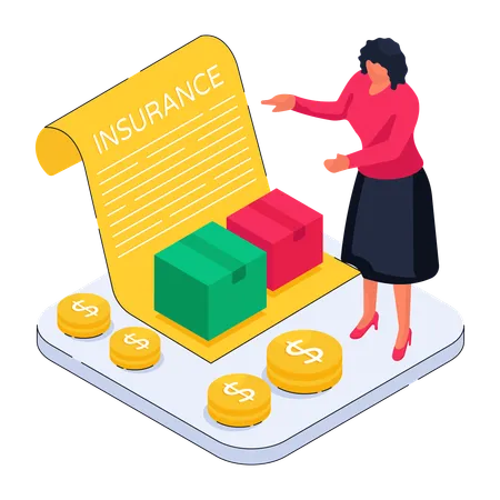 Parcel Insurance  Illustration