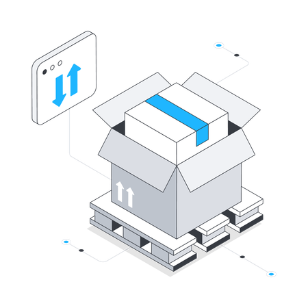 Parcel Packaging  Illustration