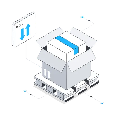 Parcel Packaging  Illustration