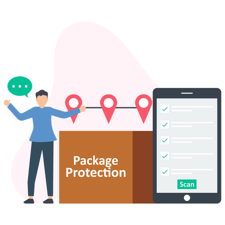 Parcel Protection  Illustration