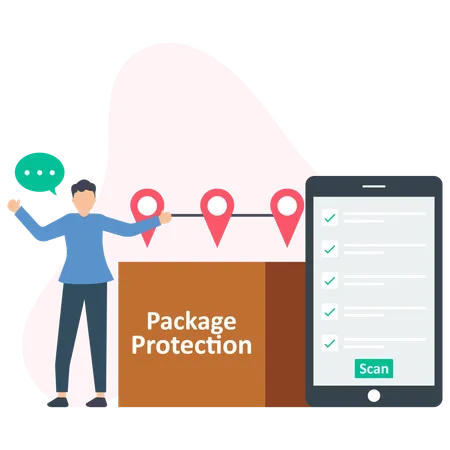 Parcel Protection  Illustration