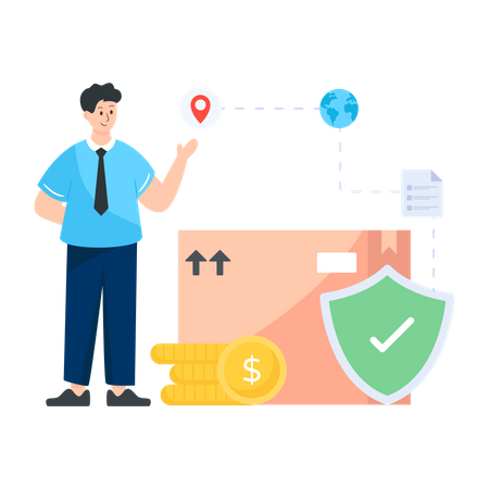 Parcel Protection  Illustration