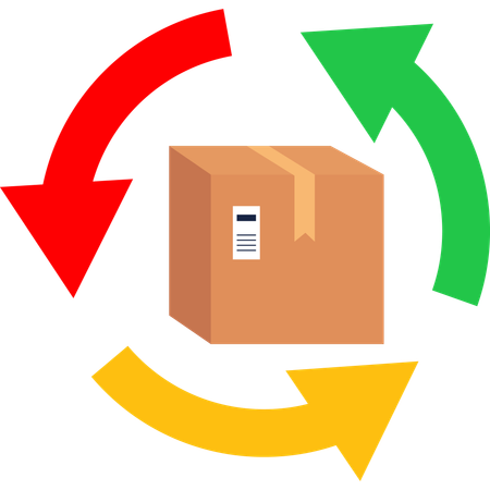 Parcel return  Illustration