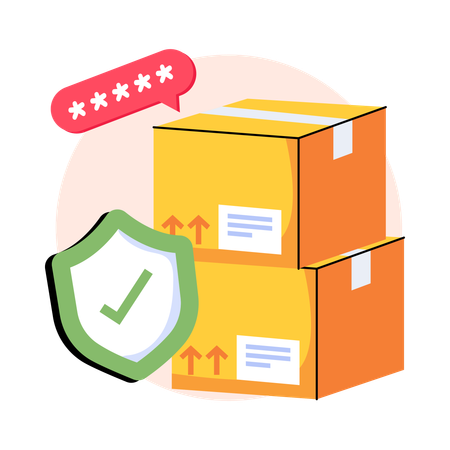 Parcel Security  Illustration