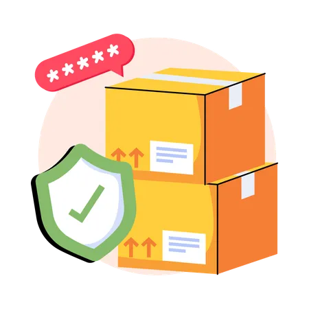 Parcel Security  Illustration