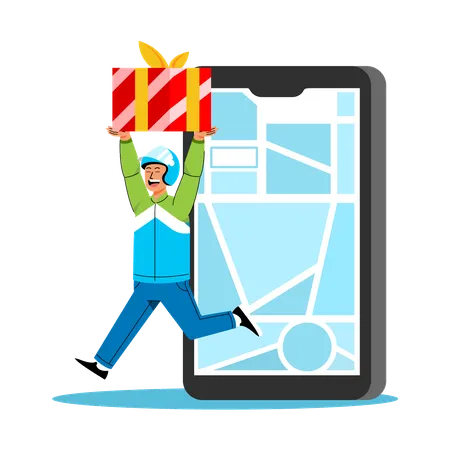 Parcel Tracking  Illustration