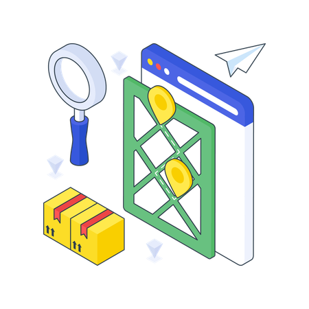 Parcel Tracking  Illustration