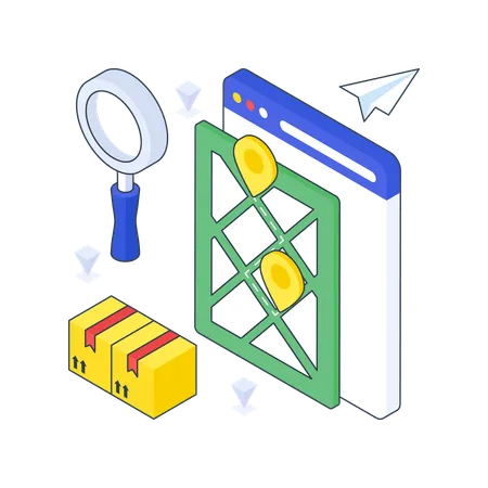 Parcel Tracking  Illustration