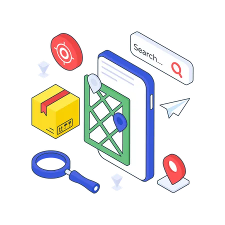 Parcel Tracking  Illustration