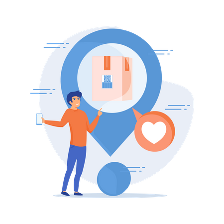 Parcel Tracking  Illustration