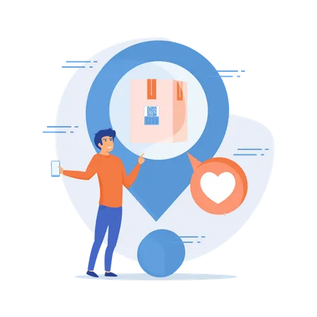 Parcel Tracking  Illustration