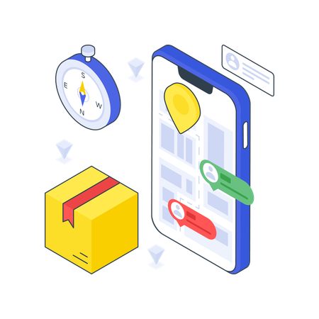 Parcel Tracking  Illustration