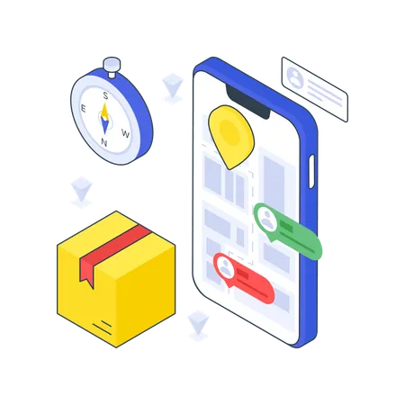 Parcel Tracking  Illustration